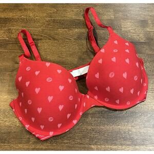 Victoria's Secret Pink Wear Everywhere Heart Bra 34DD